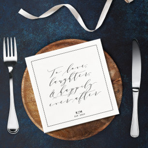 Guardanapo De Papel Papel De Casamento Clássico Para Amar O Raio