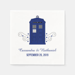 Guardanapo De Papel Papel de Casamento da Caixa de Polícia Napkins v3