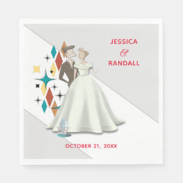 Guardanapo De Papel Papel de Casamento Retroativo Napkin