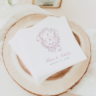 Guardanapo De Papel Papel de Casamento Toile Rosa Napkins Chinoiserie