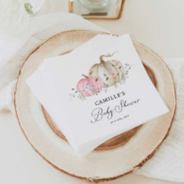 Guardanapo De Papel Papel de Chá de fraldas de abóbora rosa