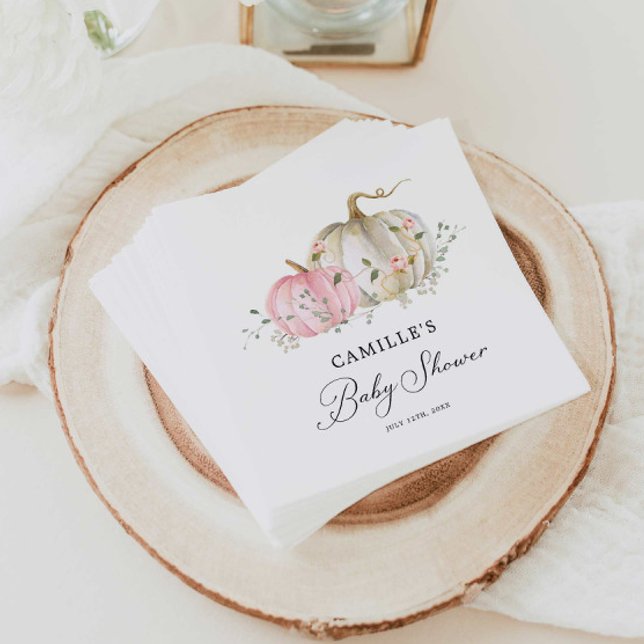 Guardanapo De Papel Papel de Chá de fraldas de abóbora rosa (Criador carregado)