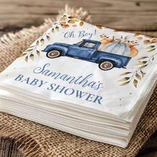 Guardanapo De Papel Papel de Chá de fraldas de carrinho azul