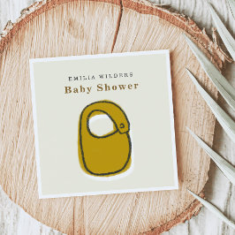 Guardanapo De Papel Papel de Chá de fraldas de Ilustração Recém-nascid