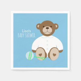 Guardanapo De Papel Papel de Chá de fraldas do Urso Teddy - Napkin - e