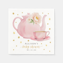 Guardanapo De Papel Papel de Chá de fraldas para o Tea Party Rosa - Ná