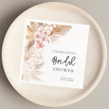 Papel de Chá de panela de Grama Pampas Floral Rosa