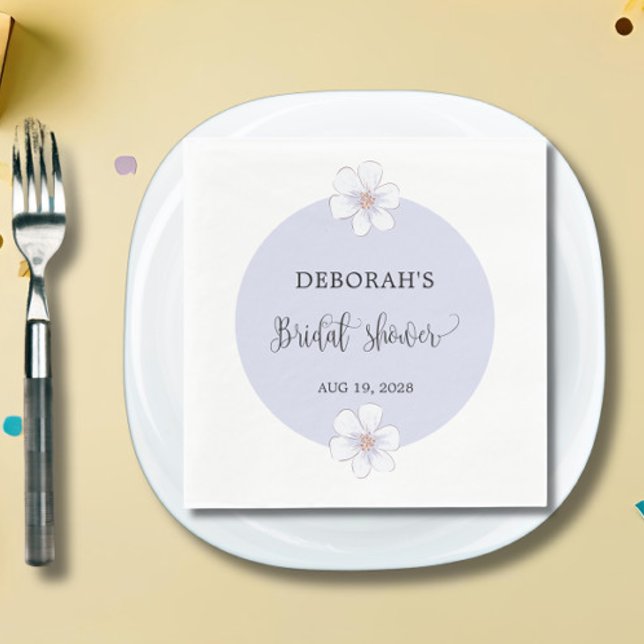 Guardanapo De Papel Papel de Chá de panela Floral Lilac Napkin (Criador carregado)