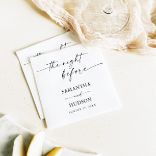Guardanapo De Papel Papel de Cocktail de Casamento Minimalista Boho