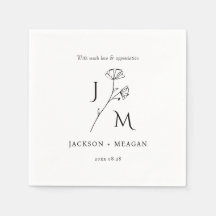 Papel De Cocktail Moderno Elegante Para Casamento