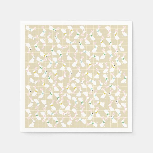 Guardanapo De Papel Papel de coelho bonito Nápoles (Frente)