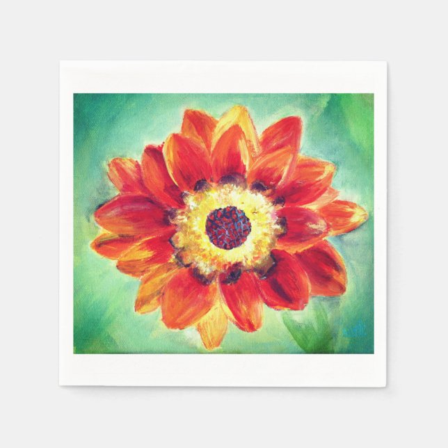 Guardanapo De Papel Papel de coquetel da Flor Napkins (Frente)