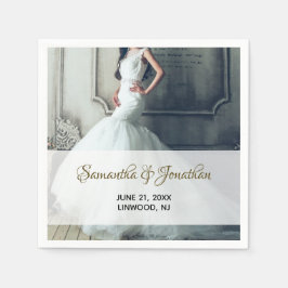 Guardanapo De Papel Papel de coquetel para Recepção de casamento fotog