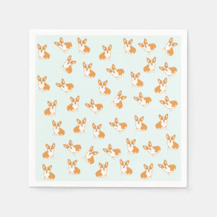 Guardanapo De Papel Papel de Corgi Bonito
