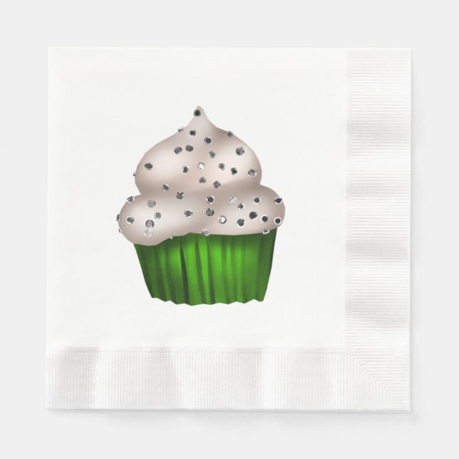 Guardanapo De Papel Papel de Cupcake de outono - Napkin. (Frente)