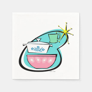 Guardanapo De Papel Papel de Design de Cookware Atômica Napkins