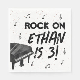 Guardanapo De Papel Papel de Festa de aniversário de Piano Napkins