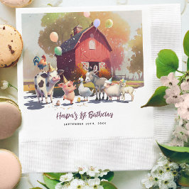 Guardanapo De Papel Papel de Festa de aniversário para animais de cria