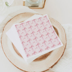 Guardanapo De Papel Papel de fita cor-de-rosa Chá de fraldas Nápoles A