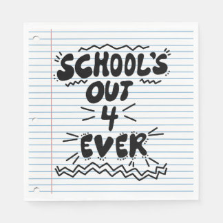 Guardanapo De Papel Papel de folha solta School’s Out Forever