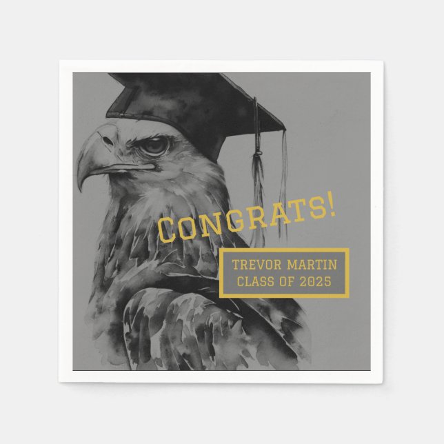 Guardanapo De Papel Papel de Graduação Personalizado Único Napkin (Frente)