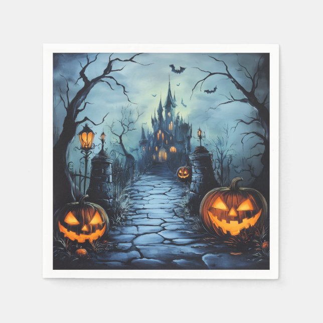 Guardanapo De Papel Papel de Halloween  (Frente)