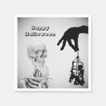 Papel de Halloween para Esqueleto de Mão