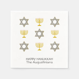 Guardanapo De Papel Papel de Hanukkah personalizado