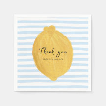 Papel de limão giro Napkins para festa