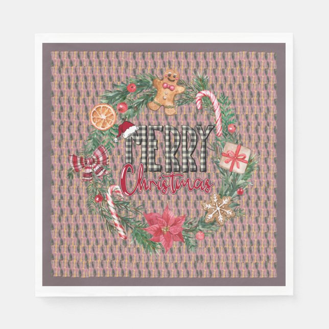 Guardanapo De Papel Papel de Natal Napkin (Frente)