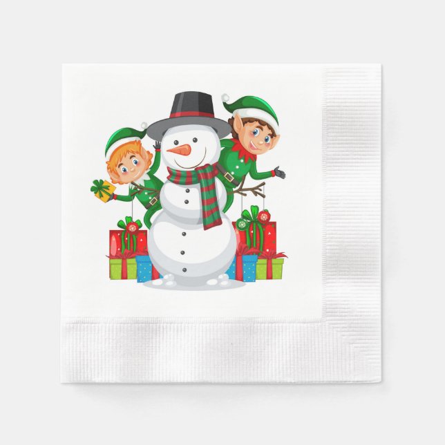 Guardanapo De Papel Papel de Natal Napkins (Frente)