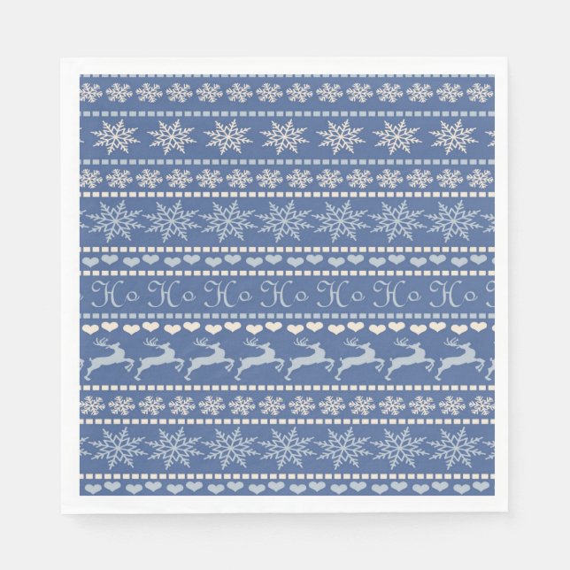 Guardanapo De Papel Papel de Natal Napkins, Merry Christmas Reindeer (Frente)