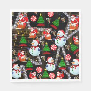 Guardanapo De Papel Papel de Natal Napkins, Snowman