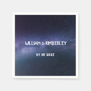 Guardanapo De Papel Papel de Noite Estrelado da Galáxia Estrelas Celes