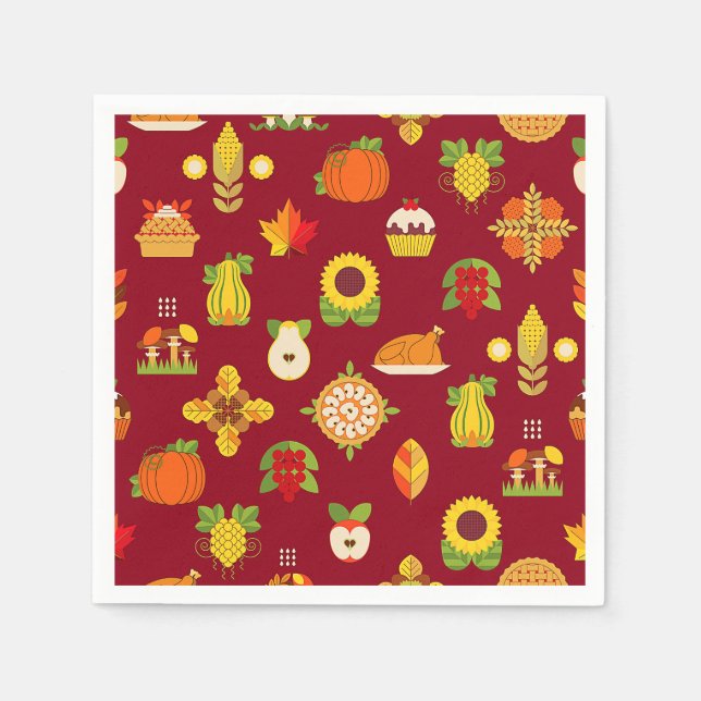 Guardanapo De Papel Papel de outono/Patrimônio Automático (Frente)