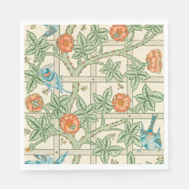 Guardanapo De Papel Papel de Parede Vitoriano Treliça William Morris