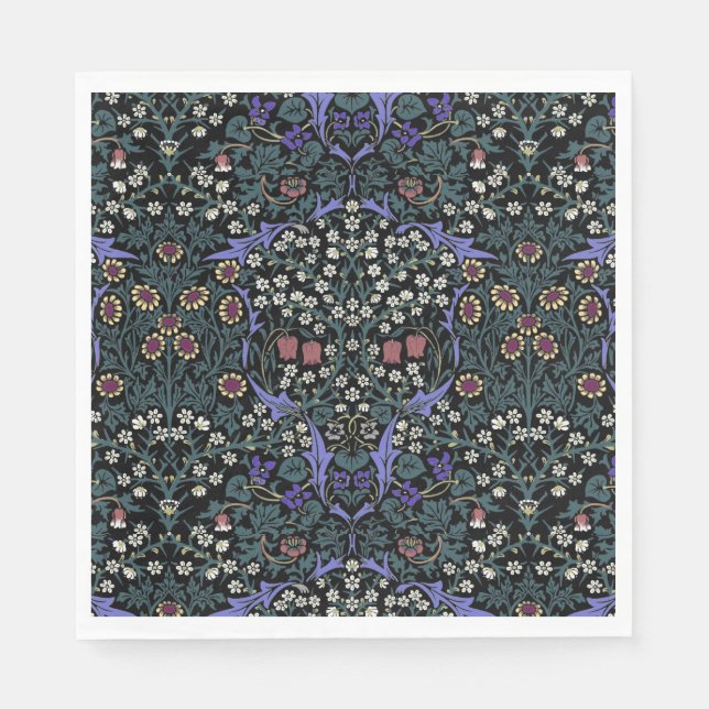 Guardanapo De Papel Papel de parede vitoriano William Morris Blackthor (Frente)