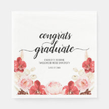 Papel de Partido do Tipo de Script Floral de Gradu