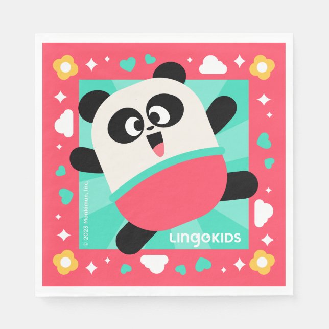 Guardanapo De Papel Papel de Partido Lingokids Nápoles com Elliot (Frente)