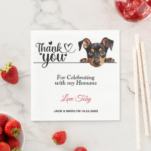 Guardanapo De Papel Papel de Pinscher Alemão Napkins