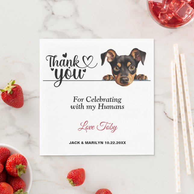 Guardanapo De Papel Papel de Pinscher Alemão Napkins (Insitu)