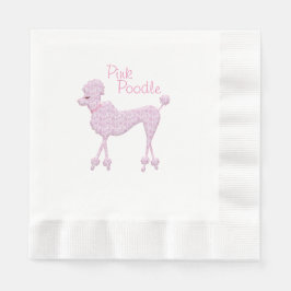 Guardanapo De Papel Papel de Poodle Rosa Napkins