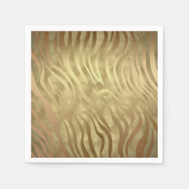 Guardanapo De Papel Papel de Presente Luxuoso Luxo Zebra Selva Safari