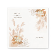 Papel de Recepção de casamento Terracotta Pampas G