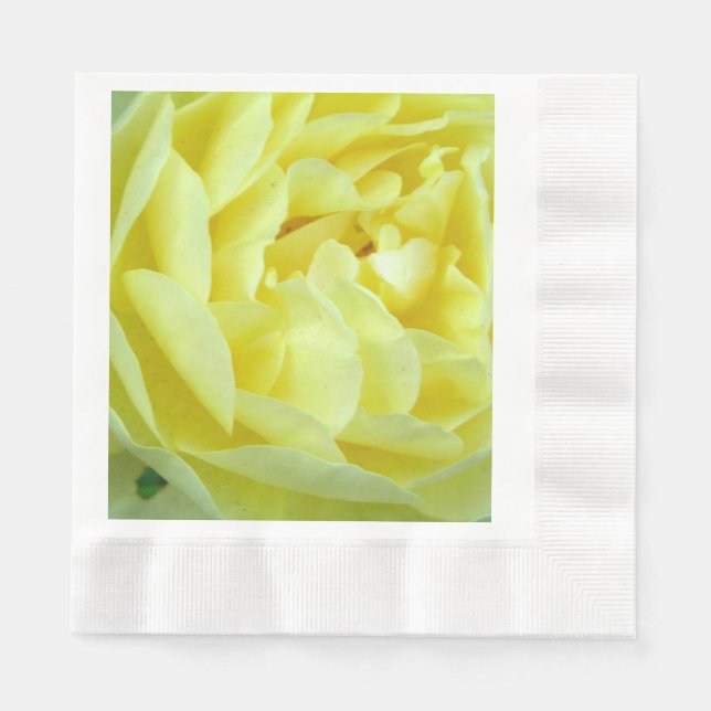 Guardanapo De Papel Papel de Rosa Amarelo Napkins (Frente)