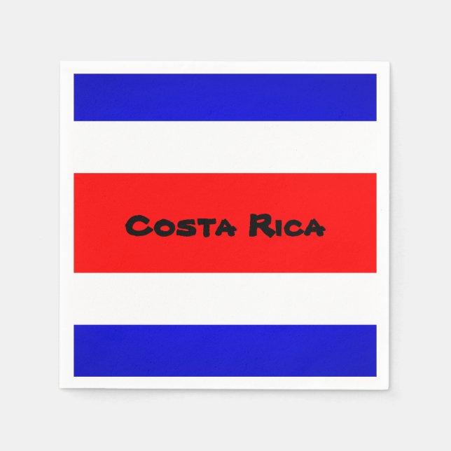 Guardanapo De Papel Papel de Sinalizador da Costa Rica Napkins (Frente)