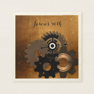 Guardanapo De Papel Papel de Texto Personalizado Steampunk Napkins