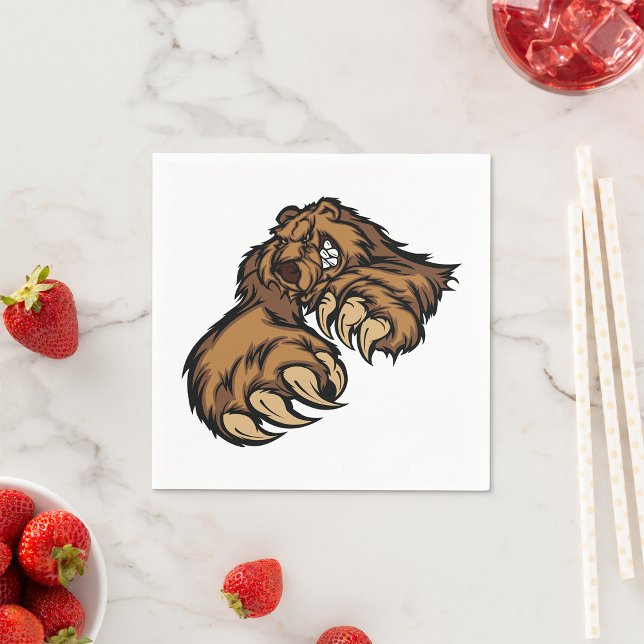 Guardanapo De Papel Papel de Urso Grizzly Napkins (Criador carregado)