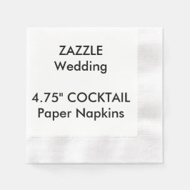 Guardanapo De Papel Papel Descartável COCKTAIL personalizado de 4,75"