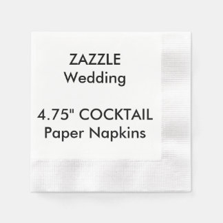 Guardanapo De Papel Papel Descartável COCKTAIL personalizado de 4,75"